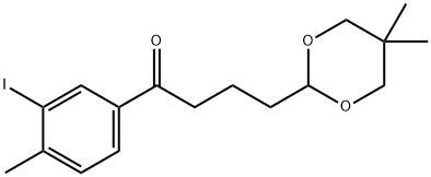 4-(5,5-DIMETHYL-1,3-DIOXAN-2-YL)-3'-IODO-4'-METHYLBUTYROPHENONE