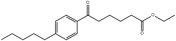 ETHYL 6-OXO-6-(4-N-PENTYLPHENYL)HEXANOATE Structural