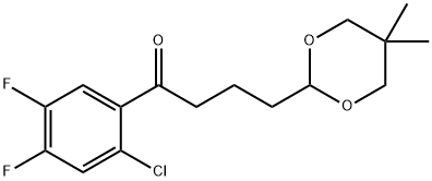 2'-CHLORO-4',5'-DIFLUORO-4-(5,5-DIMETHYL-1,3-DIOXAN-2-YL)BUTYROPHENONE Structural