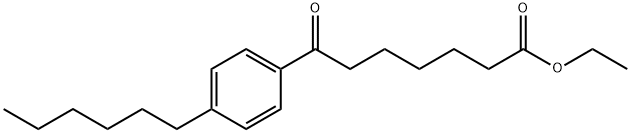 ETHYL 7-(4-HEXYLPHENYL)-7-OXOHEPTANOATE Structural