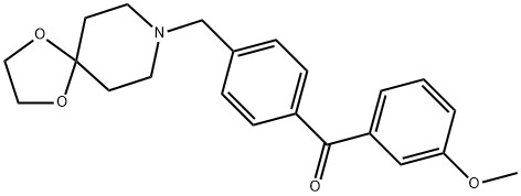 4'-[8-(1,4-DIOXA-8-AZASPIRO[4.5]DECYL)METHYL]-3-METHOXY BENZOPHENONE