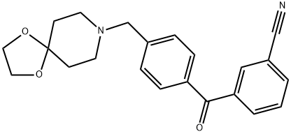 3-CYANO-4'-[8-(1,4-DIOXA-8-AZASPIRO[4.5]DECYL)METHYL]BENZOPHENONE