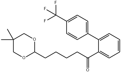 5-(5,5-DIMETHYL-1,3-DIOXAN-2-YL)-2'-[(4-TRIFLUOROMETHYL)PHENYL]VALEROPHENONE Structural