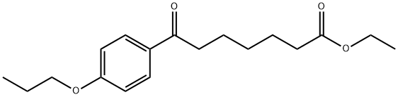 ETHYL 7-OXO-7-(4-N-PROPOXYPHENYL)HEPTANOATE Structural