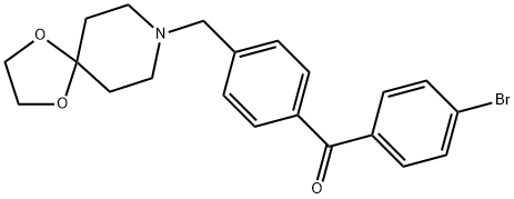 4-BROMO-4'-[8-(1,4-DIOXA-8-AZASPIRO[4.5]DECYL)METHYL]BENZOPHENONE