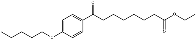 ETHYL 8-OXO-8-(4-PENTYLOXYPHENYL)OCTANOATE Structural