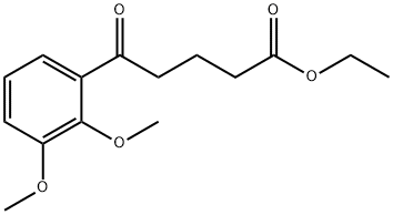 ETHYL 5-(2,3-DIMETHOXYPHENYL)-5-OXOVALERATE Structural