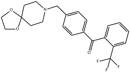 4'-[8-(1,4-DIOXA-8-AZASPIRO[4.5]DECYL)METHYL]-2-TRIFLUOROMETHYLBENZOPHENONE