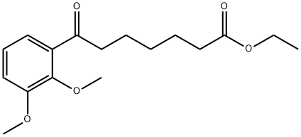 ETHYL 7-(2,3-DIMETHOXYPHENYL)-7-OXOHEPTANOATE Structural