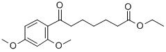 ETHYL 7-(2,4-DIMETHOXYPHENYL)-7-OXOHEPTANOATE Structural