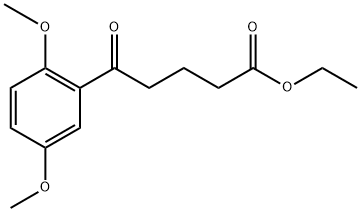 ETHYL 5-(2,5-DIMETHOXYPHENYL)-5-OXOVALERATE Structural