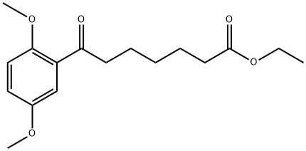 ETHYL 7-(2,5-DIMETHOXYPHENYL)-7-OXOHEPTANOATE Structural