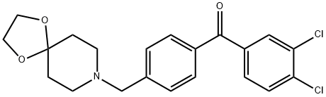 3,4-DICHLORO-4'-[8-(1,4-DIOXA-8-AZASPIRO[4.5]DECYL)METHYL]BENZOPHENONE