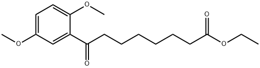 ETHYL 8-(2,5-DIMETHOXYPHENYL)-8-OXOOCTANOATE Structural