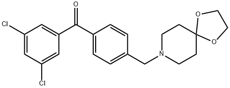 3,5-DICHLORO-4'-[8-(1,4-DIOXA-8-AZASPIRO[4.5]DECYL)METHYL]BENZOPHENONE