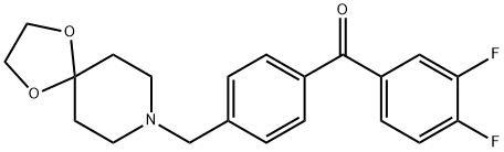 3,4-DIFLUORO-4'-[8-(1,4-DIOXA-8-AZASPIRO[4.5]DECYL)METHYL]BENZOPHENONE