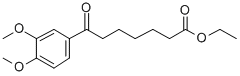 ETHYL 7-(3,4-DIMETHOXYPHENYL)-7-OXOHEPTANOATE Structural