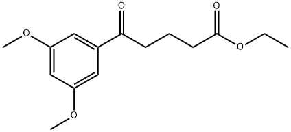 ETHYL 5-(3,5-DIMETHOXYPHENYL)-5-OXOVALERATE Structural