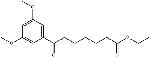 ETHYL 7-(3,5-DIMETHOXYPHENYL)-7-OXOHEPTANOATE Structural