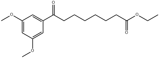 ETHYL 8-(3,5-DIMETHOXYPHENYL)-8-OXOOCTANOATE Structural