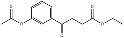 ETHYL 4-(3-ACETOXYPHENYL)-4-OXOBUTYRATE Structural