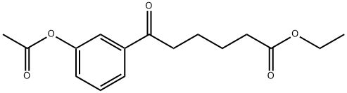 ETHYL 6-(3-ACETOXYPHENYL)-6-OXOHEXANOTE Structural