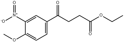 ETHYL 4-(4-METHOXY-3-NITROPHENYL)-4-OXOBUTYRATE Structural