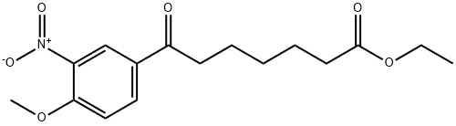 ETHYL 7-(4-METHOXY-3-NITROPHENYL)-7-OXOHEPTANOATE Structural