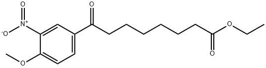 ETHYL 8-(4-METHOXY-3-NITROPHENYL)-8-OXOOCTANOATE Structural