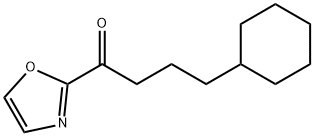 2-(4-CYCLOHEXYLBUTYRYL)OXAZOLE Structural