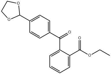 2-CARBOETHOXY-4'-(1,3-DIOXOLAN-2-YL)BENZOPHENONE Structural