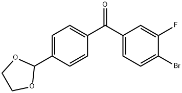 4-BROMO-4'-(1,3-DIOXOLAN-2-YL)-3-FLUOROBENZOPHENONE