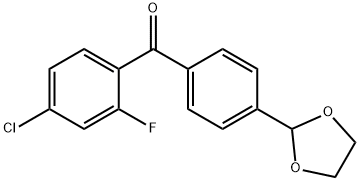 4-CHLORO-4'-(1,3-DIOXOLAN-2-YL)-2-FLUOROBENZOPHENONE