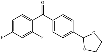 2,4-DIFLUORO-4'-(1,3-DIOXOLAN-2-YL)BENZOPHENONE