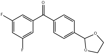 3,5-DIFLUORO-4'-(1,3-DIOXOLAN-2-YL)BENZOPHENONE