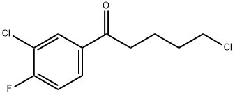 5-CHLORO-1-(3-CHLORO-4-FLUOROPHENYL)-1-OXOPENTANE