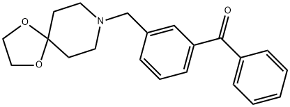 3-[8-(1,4-DIOXA-8-AZASPIRO[4.5]DECYL)METHYL]BENZOPHENONE Structural