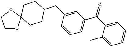 3'-[8-(1,4-DIOXA-8-AZASPIRO[4.5]DECYL)METHYL]-2-METHYL BENZOPHENONE Structural