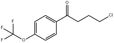 4-CHLORO-1-OXO-1-(4-TRIFLUOROMETHOXYPHENYL)BUTANE Structural