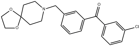 3-CHLORO-3'-[8-(1,4-DIOXA-8-AZASPIRO[4.5]DECYL)METHYL]BENOZPHENONE