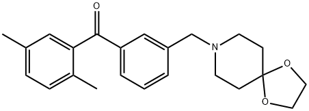 2,5-DIMETHYL-3'-[8-(1,4-DIOXA-8-AZASPIRO[4.5]DECYL)METHYL]BENZOPHENONE