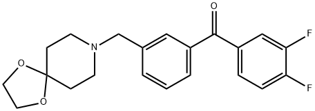 3,4-DIFLUORO-3'-[8-(1,4-DIOXA-8-AZASPIRO[4.5]DECYL)METHYL]BENZOPHENONE