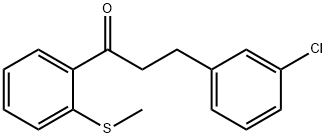 3-(3-CHLOROPHENYL)-2'-THIOMETHYLPROPIOPHENONE