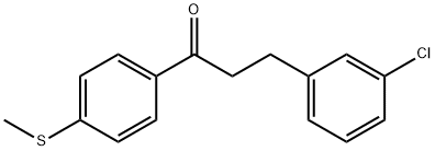 3-(3-CHLOROPHENYL)-4'-THIOMETHYLPROPIOPHENONE