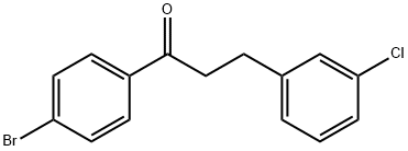 4'-BROMO-3-(3-CHLOROPHENYL)PROPIOPHENONE Structural