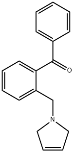 2-(3-PYRROLINOMETHYL)BENZOPHENONE Structural