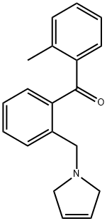 2-METHYL-2'-(3-PYRROLINOMETHYL) BENZOPHENONE Structural