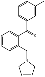 3'-METHYL-2-(3-PYRROLINOMETHYL) BENZOPHENONE Structural