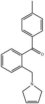 4'-METHYL-2-(3-PYRROLINOMETHYL) BENZOPHENONE Structural