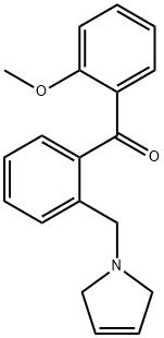 2-METHOXY-2'-(3-PYRROLINOMETHYL) BENZOPHENONE Structural